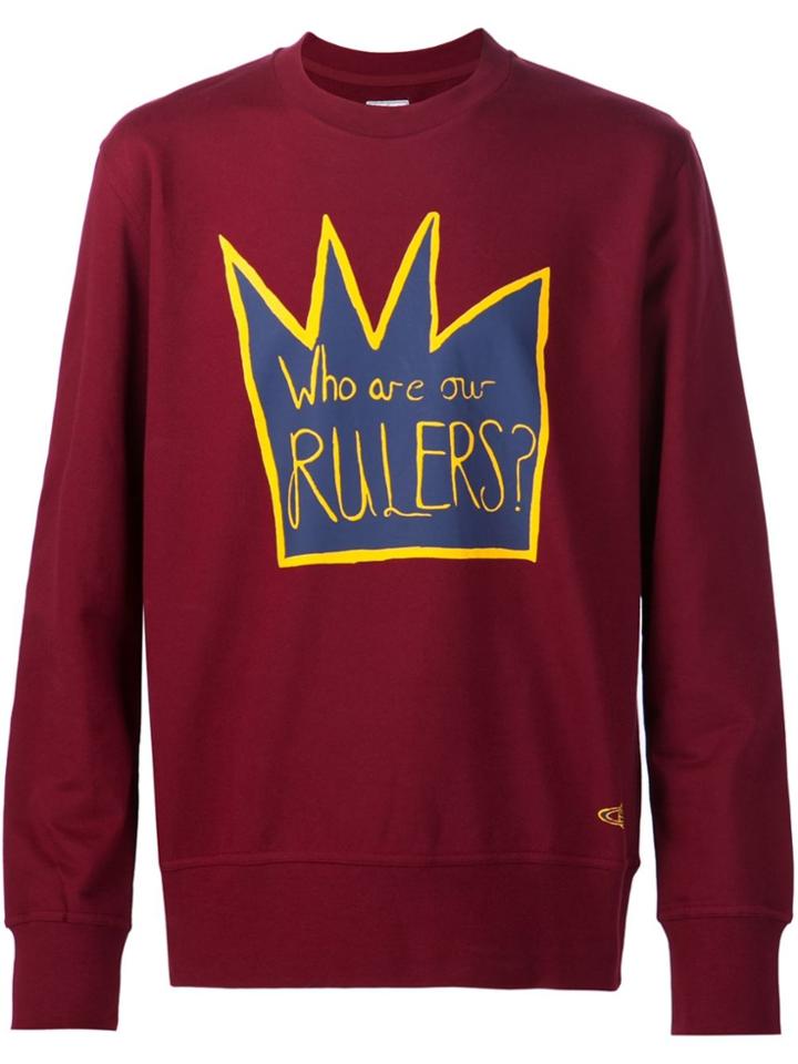 Vivienne Westwood Man Crown Print Sweatshirt - Red