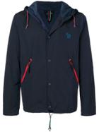 Ps By Paul Smith Button-up Bomber Jacket - Blue