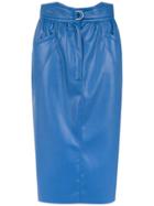 Framed Tulip Midi Skirt - Blue