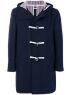 Thom Browne Hooded Duffle Coat - Blue