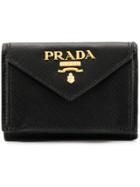 Prada Saffiano Leather Small Wallet - Black