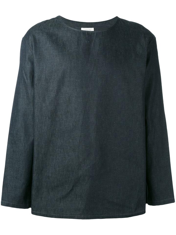 Lemaire - Oversized Shirt - Men - Cotton - 48, Blue, Cotton