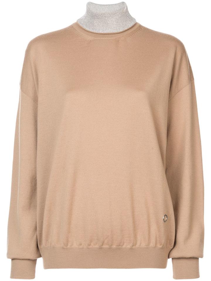Paco Rabanne Turtleneck Sweater - Brown