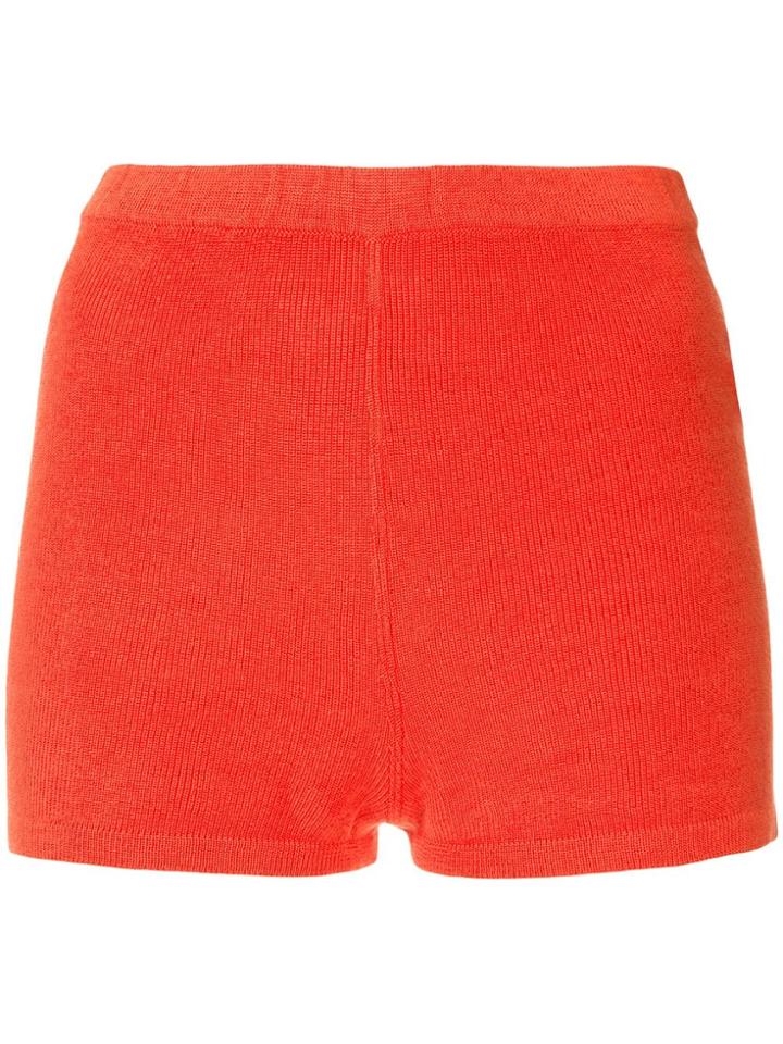 Chanel Vintage Fitted Shorts - Red