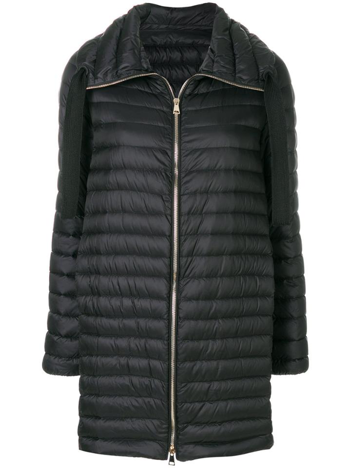 Moncler Zipped Padded Coat - Black