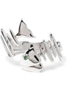 Kamushki 18kt Gold And Sapphire Knuckle Ring