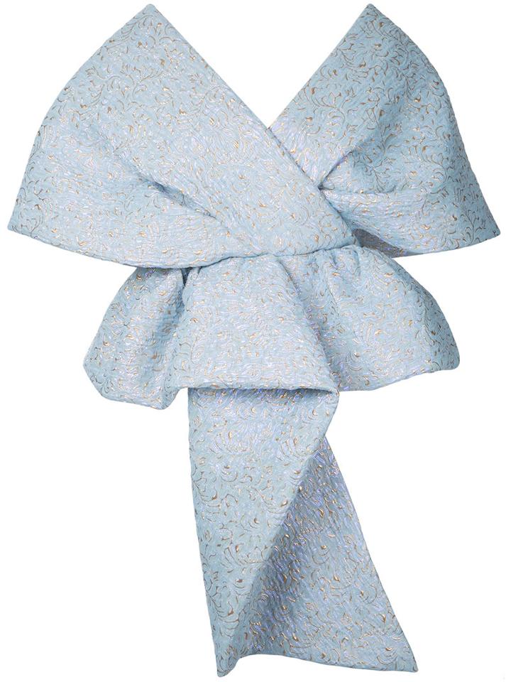 Delpozo - Shawl Blouse - Women - Polyamide/polyester - 38, Blue, Polyamide/polyester
