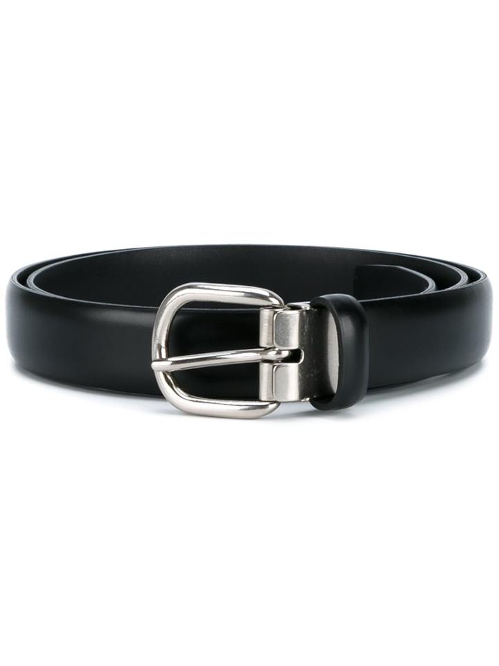 Comme Des Garçons Homme Plus Classic Belt, Men's, Black, Leather/metal
