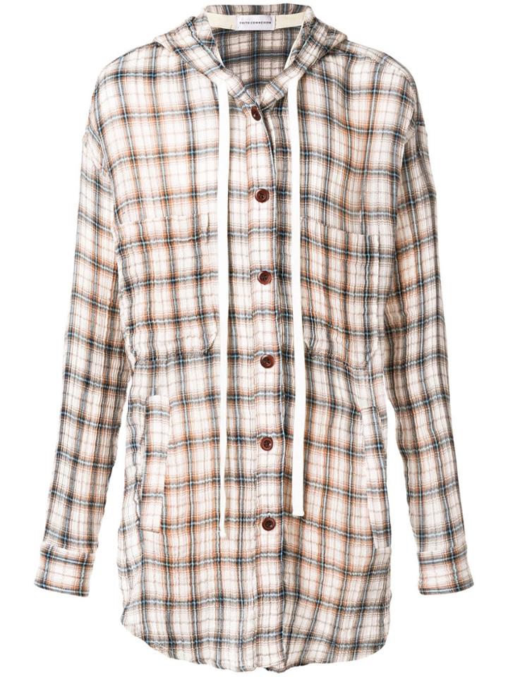 Faith Connexion Hooded Flannel Shirt - Neutrals