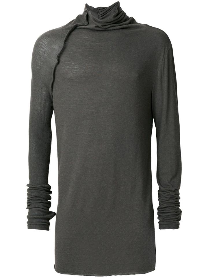 Lost & Found Ria Dunn - Asymmetric Jumper - Men - Polyamide/viscose/angora - L, Grey, Polyamide/viscose/angora