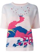P.a.r.o.s.h. Colcan Top, Women's, Pink/purple, Cotton/spandex/elastane/pvc