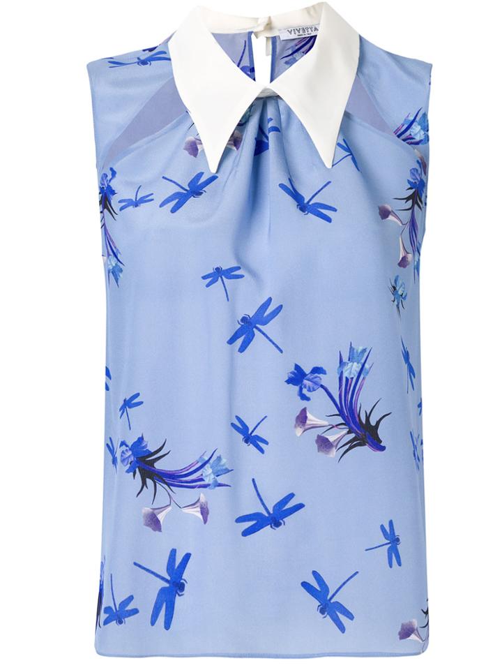 Vivetta Siarnaq Sleeveless Shirt - Blue