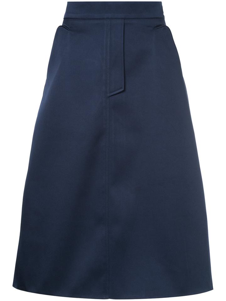 Nino Babukhadia A-line Midi Skirt - Blue