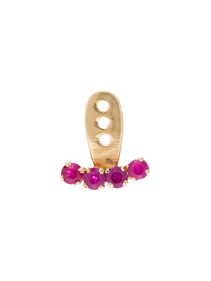 Yvonne Léon 4 Rubies Ear Jacket - Metallic