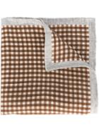 Eleventy Woven Linen Scarf, Men's, Brown, Linen/flax