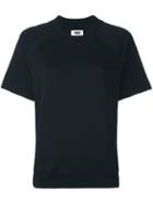 Mm6 Maison Margiela Shortsleeved Sweatshirt, Women's, Size: Large, Black, Cotton/polyester