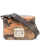 Furla Glitter Camouflage Print Bag, Women's, Brown, Leather