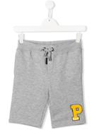 My Brand Kids P Patch Track Shorts - Grey