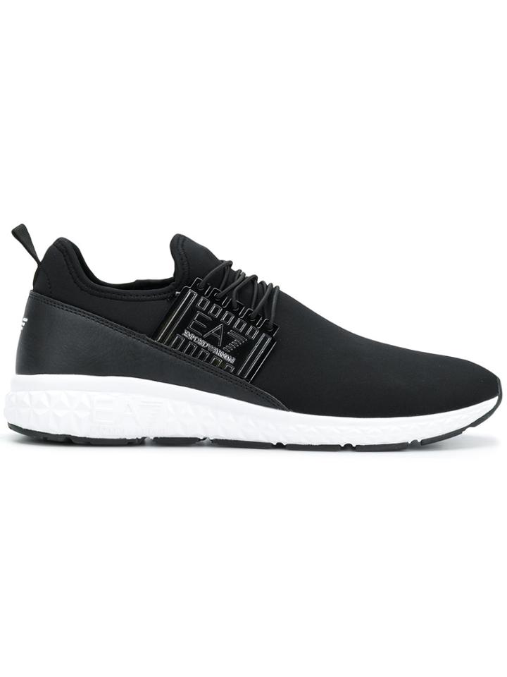 Ea7 Emporio Armani Lace-up Sneakers - Black