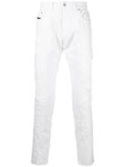 Diesel Black Gold - Layered Ripped Trousers - Men - Cotton/spandex/elastane - 31, White, Cotton/spandex/elastane