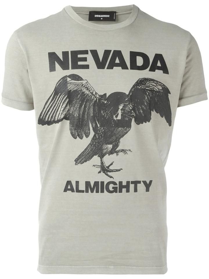 Dsquared2 Nevada Almighty Eagle T-shirt - Nude & Neutrals