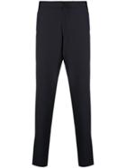 Z Zegna Creased Slim-fit Trousers - Blue