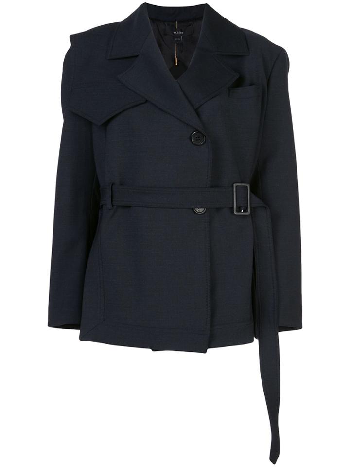 Ellery Permanent Residency Short Trench Coat - Blue