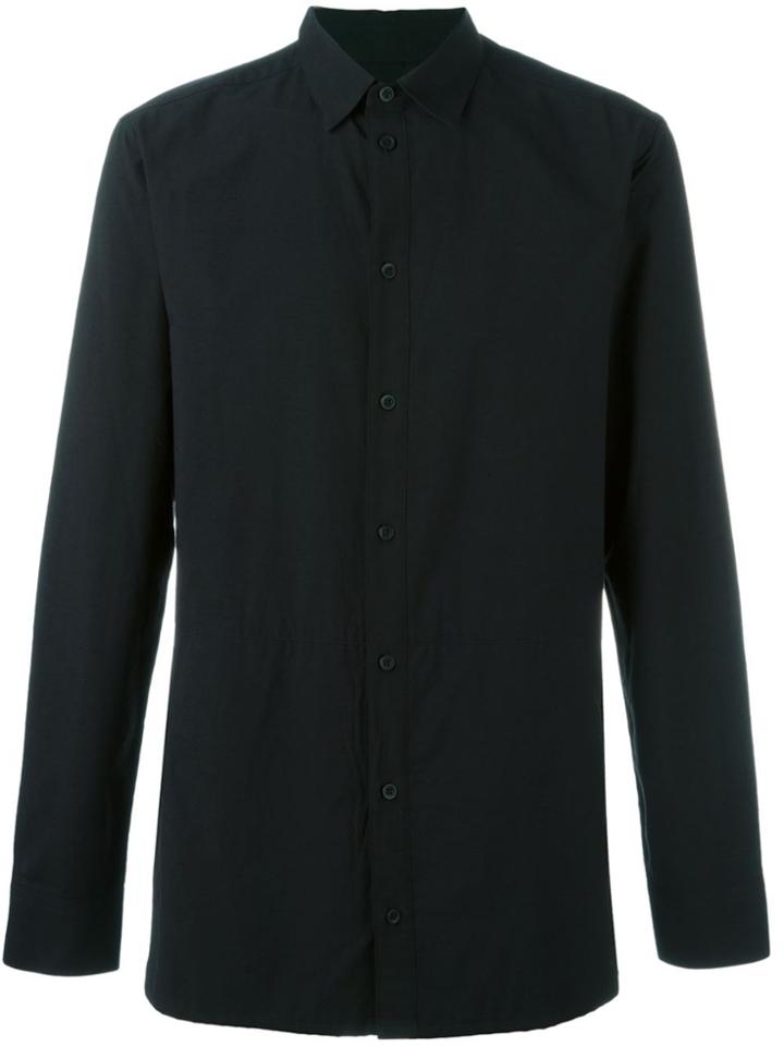 Helmut Lang Long Panelled Shirt - Black