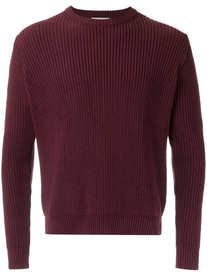 Egrey - Knitted Sweater - Men - Cotton - P, Red, Cotton