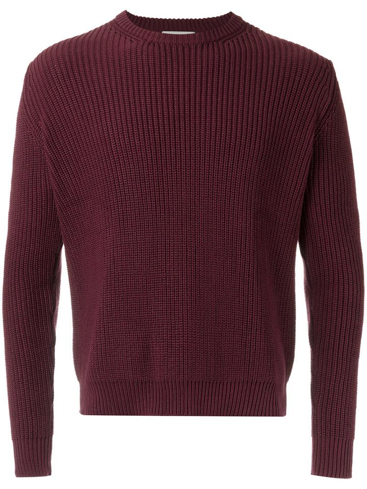 Egrey - Knitted Sweater - Men - Cotton - P, Red, Cotton