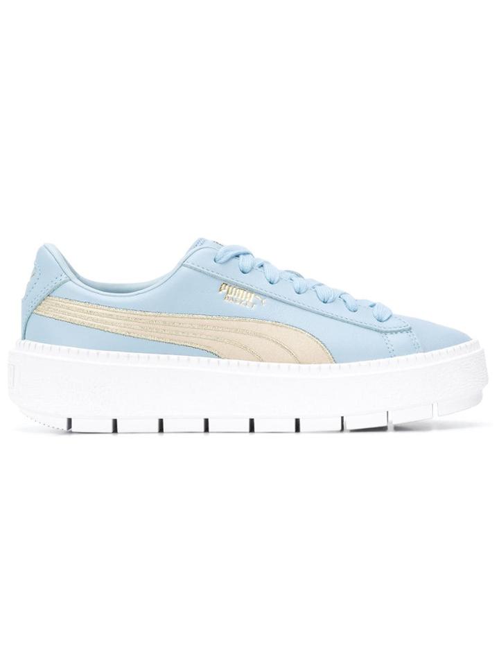 Puma Platform Lace-up Sneakers - Blue