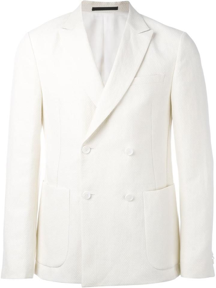 Z Zegna Textured Double-breasted Blazer