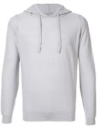 John Smedley Basic Hoodie - Grey