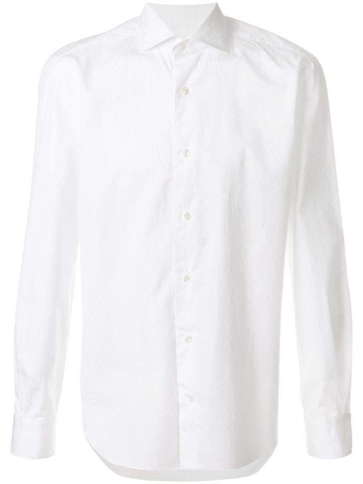 Barba Classic Long Sleeve Shirt - White