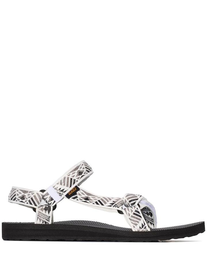 Teva Black, White And Grey Original Universal Boomerang Sandals