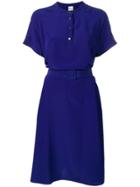Aspesi Belted Midi Dress - Blue