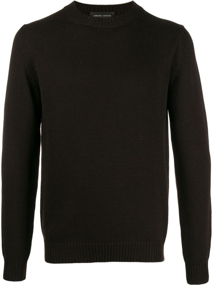 Roberto Collina Fine Waffle Knit Jumper - Brown
