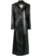 Situationist Panelled Single-breasted Coat - Black