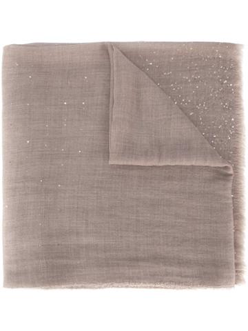Faliero Sarti 'maxel' Scarf, Women's, Nude/neutrals, Silk/polyester/cashmere/virgin Wool