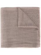 Faliero Sarti 'maxel' Scarf, Women's, Nude/neutrals, Silk/polyester/cashmere/virgin Wool