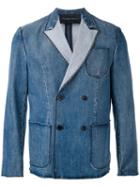 Christian Pellizzari - Denim Double-breasted Jacket - Men - Cotton - 48, Blue, Cotton