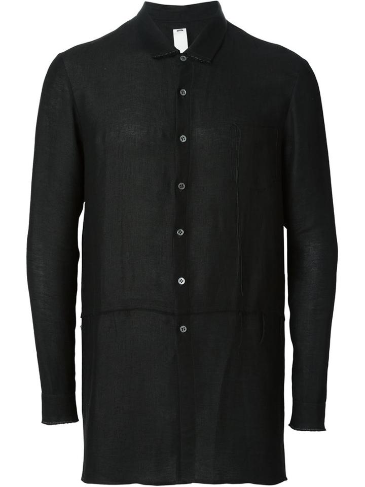 Damir Doma Satra Shirt, Men's, Size: S, Black, Linen/flax/viscose
