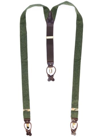 Albert Thurston - Classic Braces - Men - Wool - One Size, Green, Wool