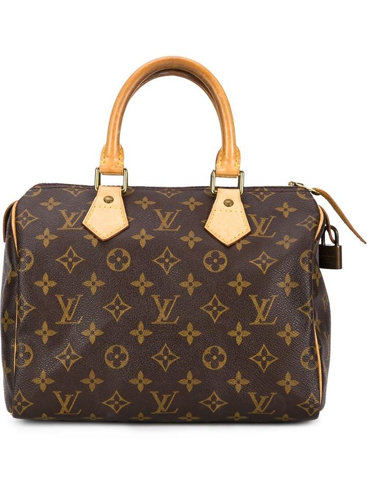 Louis Vuitton Vintage Speedy 25 Tote, Women's, Brown