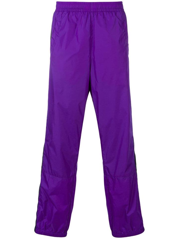 Acne Studios Contrast Stripe Track Pants - Purple