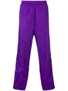 Acne Studios Contrast Stripe Track Pants - Purple