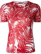 Ermanno Scervino Palm Print Fitted T-shirt