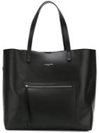 Lancaster - Zip Pocket Tote - Women - Leather - One Size, Black, Leather