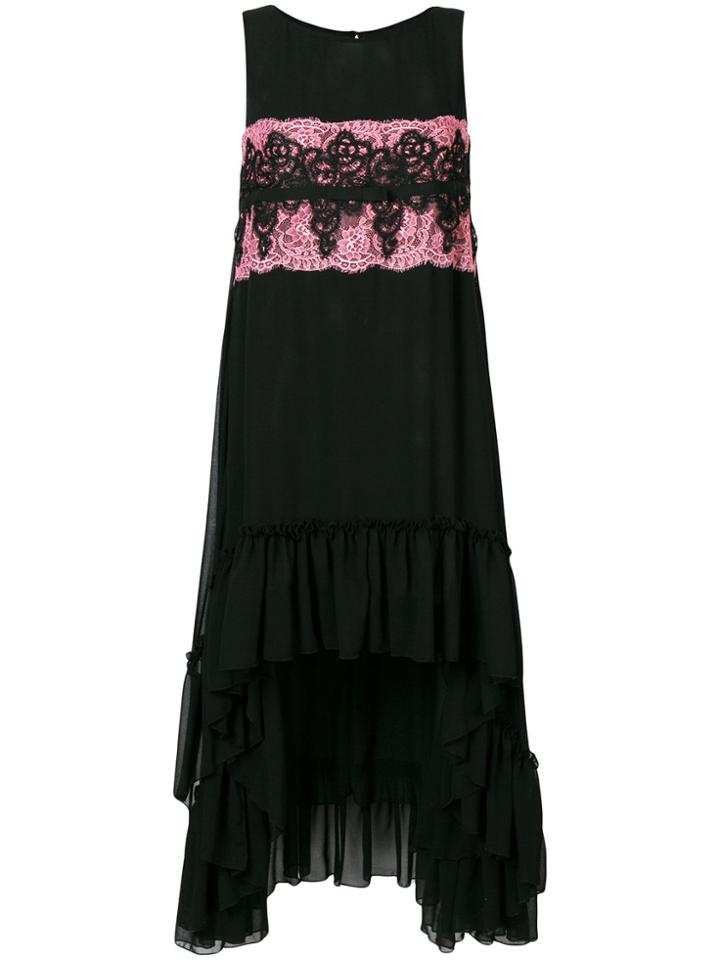 Ki6 Elongated Back Lace Front Dress - Black