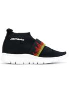 Joshua Sanders Embellished Flame Sneakers - Black
